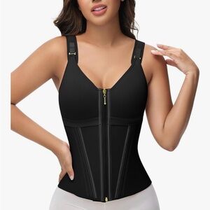 Two Zipper Shapewear Corset